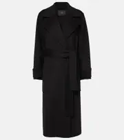 [Joseph] Joseph Arline wool and cashmere wrap coat AU 6 black