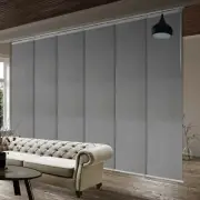 Shadow Gray 3 to 6 Panel Single Rail Panel Track, Panel width 23.5"