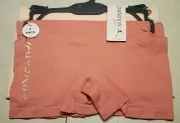 NWT DANSKIN GIRLS 2 pc Dance Gymnastic SHORTS Dark & Light Pink SM 6/7 OR M 8/10