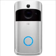 Smart Video Doorbell Camera HD 720P WiFi Security Camera with PIR Motion Detection Wide Angle Night Vision Two-Way Talk for Google Android iOS-SILVER