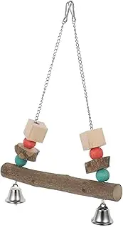 BESPORTBLE Parrot Perch Parrot Swing Suspending Bird Swing Parrot Supplies Cage Bird Swing Household Bird Swing Bird Supply Bird Accessory Funny Bird Swing Parrot Accessories Wooden