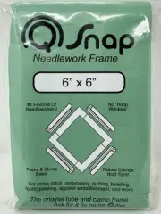 Q SNAP 6" x 6" CROSS STITCH FRAME Needlework EMROIDERY Quilting BEADING Painting