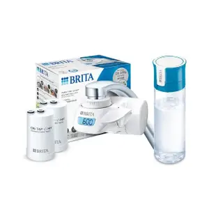 【BRITA】ON TAP 5重濾菌龍頭式濾水器+1入濾菌濾芯_共2芯(附隨身瓶)