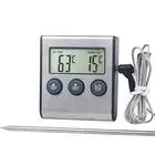 Digital Food Thermometer Temperature Probe Meat Cooking Oven BBQ Timer Function
