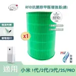 HEPA濾芯 RFID 抗菌除甲醛增強版(綠) 贈靜電棉 適用 米家 小米 1代 2代 3代 2S PRO 空氣淨化器 台灣製