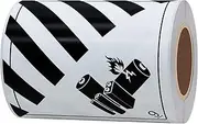 Hybsk 4 x 4 Inch Hazard Class 9 D.O.T. UN3481 Lithium Ion Batteries Packed with Equipment Labels 100 Adhesive Stickers
