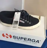 NEW Superga 2750 Cotu Classic Canvas Navy Sneakers Size W8/6.5M