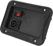 OFFIGAM Stage Speakers and Wiring Board Loudspeaker Connector Accessory Speaker Terminal Board Loudspeaker Supplies Sound Equipment Connector Audio Connector Panel Black