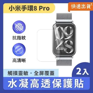 小米手環8 Pro 水凝高透保護貼 2片裝 保護貼 防水膜 水凝膜