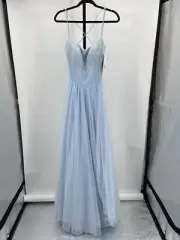 Sherri Hill Dress 52652 Size 10, Light Blue