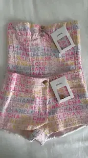 Chanel Tweed Top Shorts Set - Brand New With Tags