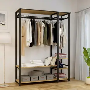 組裝式衣櫃 簡便衣櫥 組裝衣櫥 簡易衣櫃公寓出租房家用經濟型組裝鋼架收納簡約開放式布衣櫃衣櫥