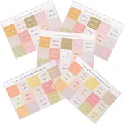 OFFSCH 5 Sheets Decorative Bible Index Tabs Colored Bible Book Tabs for and Organization