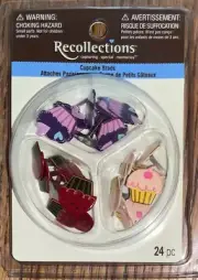 Recollections Cupcake Brads Scrapbook Birthday Baking Craft Card Making
