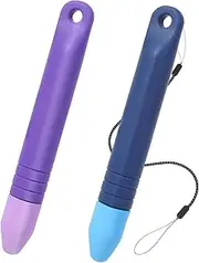 YUXIANLB Kid-Friendly Stylus Pens for Touch Screens, Purple&Blue Stylus Pens for All Touch Screen Devices with Anti-Rolling Tethers, Compatible with Phone, Tablet, Kindle and All Touchscreen Devices