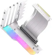 ZGUZMCMK GPU Support Bracket Vertical Graphics Card Mount GPU Mounting Bracket GPU Support Kit, White with Light