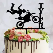 Motocross Tricks Cake Topper Birthday Cake Toppers Motocross Tricks Cake Topper