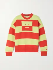 [Acne Studios] Acne Studios - Striped Intarsia Wool Sweater - Red - x small x small Red