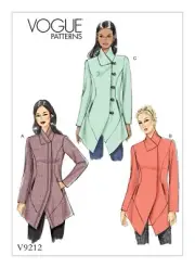 V9212 Sewing Pattern Misses' Fitted Bust Lined Jacket Sz 14-22 Vogue 9212