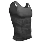 Mens Slimming Shirt Body Shaper Vest Compression Tank Top Corset Shapewear