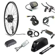 36V 250W Front 27.5" EBike Electric Bike Conversion Kit, Long Range 18A Battery