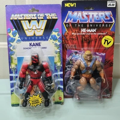 Masters Of The W Universe MOTU Kane & He-Man Bundle Action Figure NEW