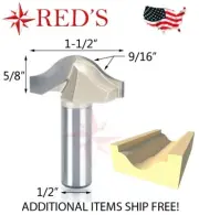 Tideway Carbide PRO LC05092408 1-1/2" X 5/8" Trim Bit 1/2" shank router bit
