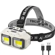 Rechargeable LED Headlamp Waterproof with Induction Sensor for Outdoor Use