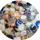 Multi Agate Stone Coffee Table Luxury Gemstone Conference Countertop Home Decor