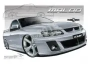 HSV Maloo VZ VZ MALOO UTE QUICK SILVER A3 FRAMED PRINT (V099)