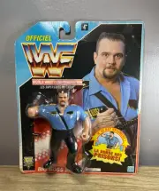 WWF Big Boss Man Hasbro Wrestling Action Figure - French Card - WWE - NEW