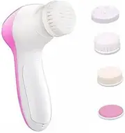 Garneck 1pc Facial Cleanser Facial Cleansing Brush Electric Face Exfoliator Face Scrubber Electric Face Brush Pink