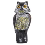 Plastic Simulation Owl Garden Decoration Blowing Fake Animals Environmentally Rescuing Mouse Shaking Owl