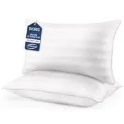 Pillows Queen Size Set of 2 - Luxury Hotel Bed Pillows for Sleeping, Supporti...