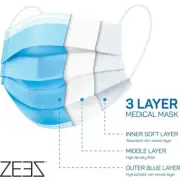 [100 PCS] Disposable Face Mask Non Medical Surgical 3-Ply Earloop Mouth Cover