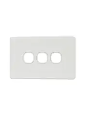 Lucci Power Ion 3 Gang Plate Only in White