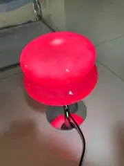 Mushroom Lamp 70s Minimalist Mushroom Red Lamp Table Lamp Vintage Modern