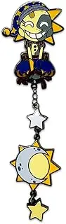 Sun and Moon Hanging Pin, Official Licensed Sun and Moon Pin, Includes Sun and Moon Pin by Youtooz Five Nights at Freddy's Collection, Aluminum, no gemstone