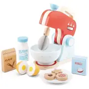 New Classic Toys Wooden Mixer Set Red