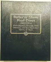 Whitman Classic Liberty Head Dimes Coin Album New (Barber Dimes)