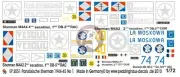 Peddinghaus 1/72 Sherman Tank Markings Free French 1944-45 No.1 (5 tanks) 2051