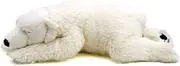TAMMYFLYFLY Sleep Polar Bear Plush, Giant Stuffed Animal, Plush Toy, 14 Inches Soft Toy
