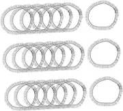 WEKADRIN 30Pcs Doll False Eyelashes Pack DIY Faux Eyelashes for Crafting Dolls Lengths Durable Accessories for Doll Models and