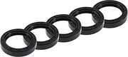 X AUTOHAUX Universal Oil Seal TC Double Lip W Steel Spring Seal Ring Rotary Shaft Seal 45x62x12mm High Pressure NBR Rubber Black 5pcs