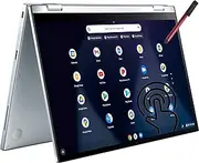 [ASUS] Chromebook Flip C433 14" FHD Touchscreen 2-in-1 Laptop, Intel Core m3-8100Y up to 3.4GHz, 8GB RAM, 128GB Storage (64GB eMMC + 64GB Flash Drive), 802.11AC WiFi, Backlit Keyboard, Silver, Chrome OS