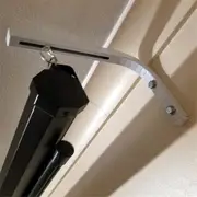 90 Degrees Projector Screen Wall Mount L-Brackets Projection Screen Hanger Adjustable Mount for HD Projector Screens White