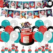Baymax Hero Party Decorations,Birthday Party Supplies For Big Hero Party Supplies Includes Banner - Cake Topper - 12 Cupcake Toppers - 20 Balloons