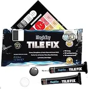 MagicEzy Tile Fix (Grey/White): Tile Scratch Repair Filler for Bathroom Tile Crack Repair - Strong and Durable
