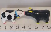 Cows Black & White Magnetic Kissing Cows Salt & Pepper Shakers Pacific Giftware
