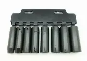 8 PC 1/2" Drive 6PT Impact Socket Set Deep SAE - H31-001D